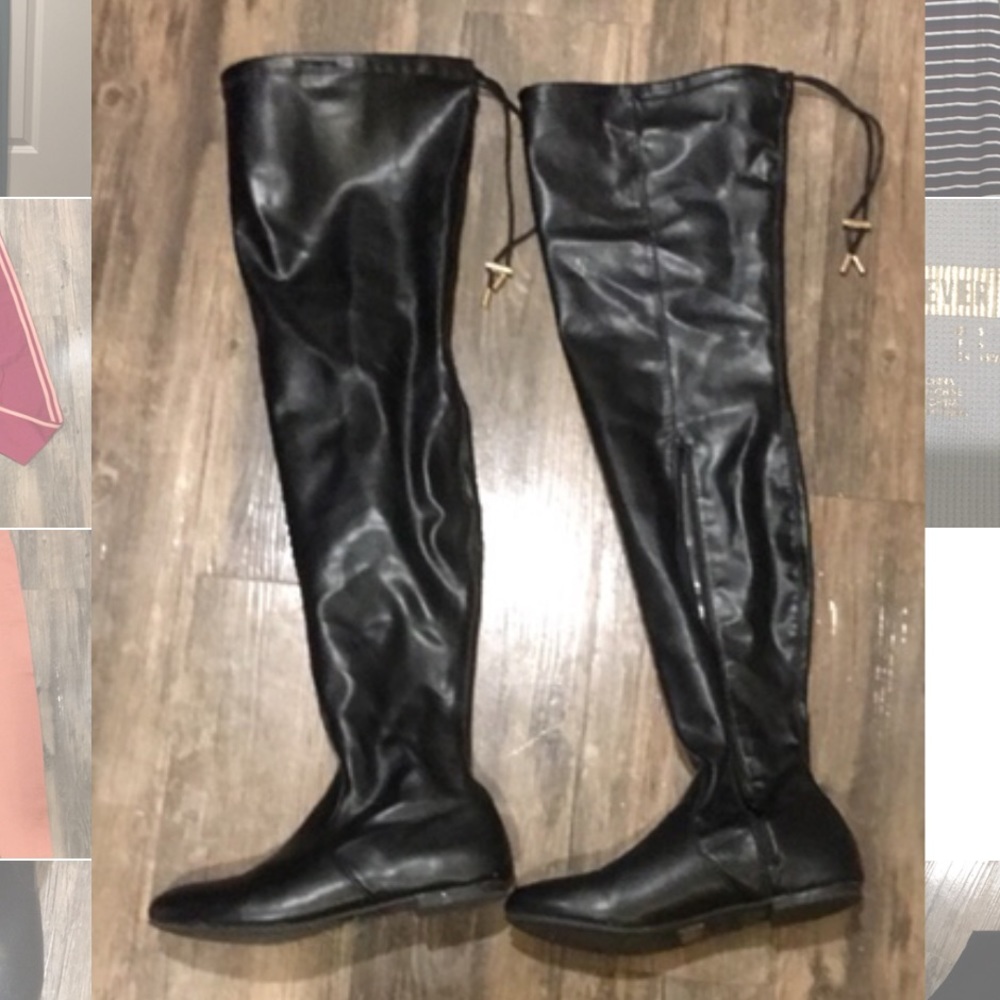 Thigh High Black Boots